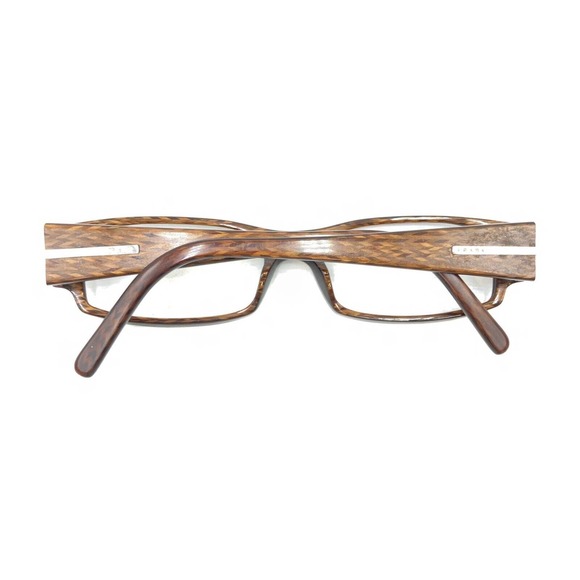 Prada VPR 03H 7BP-1O1 Brown Rectangle Eyeglasses Frames 53-16 135 Italy Designer - Picture 11 of 12